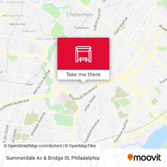 Summerdale Av & Bridge St map