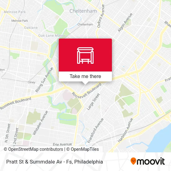 Pratt St & Summdale Av - Fs map
