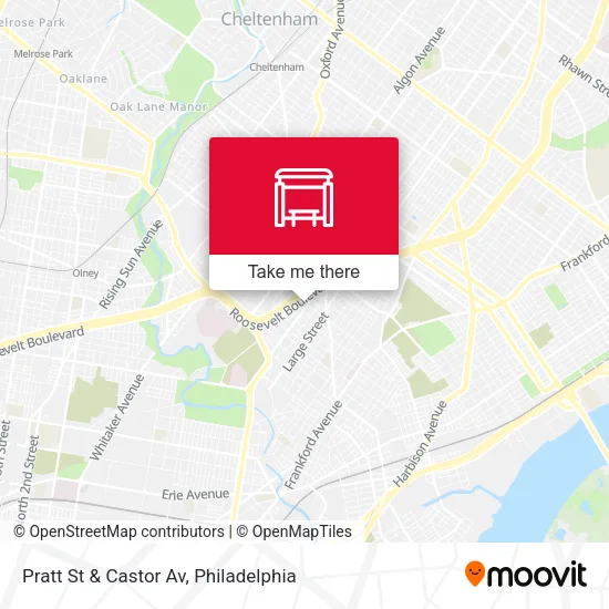 Mapa de Pratt St & Castor Av