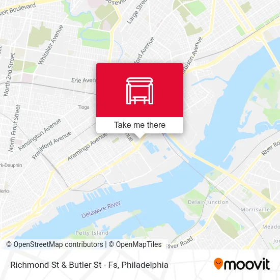Richmond St & Butler St - Fs map
