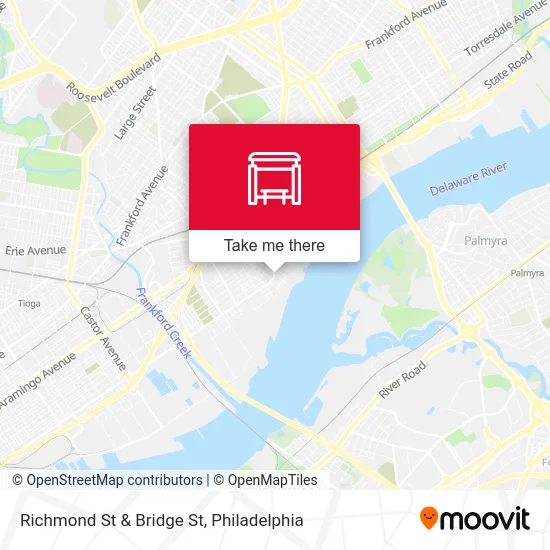 Richmond St & Bridge St map