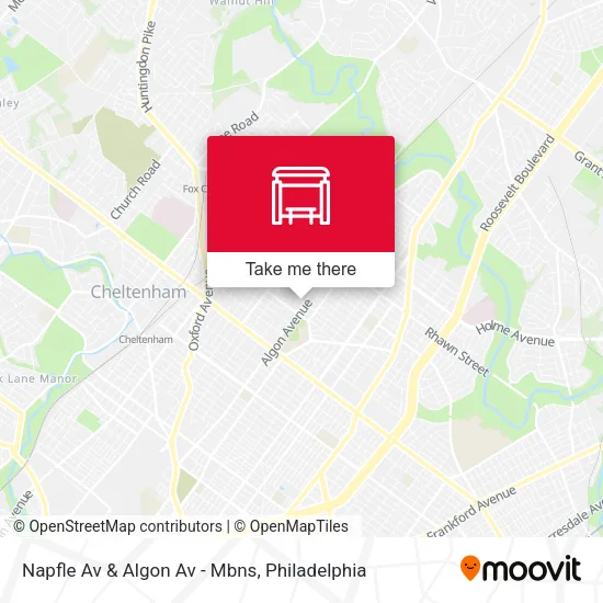 Napfle Av & Algon Av - Mbns map