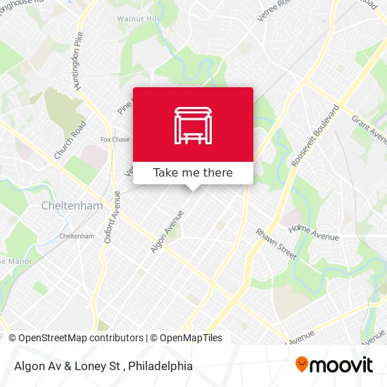 Algon Av & Loney St map