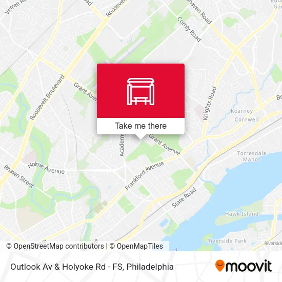 Outlook Av & Holyoke Rd - FS map