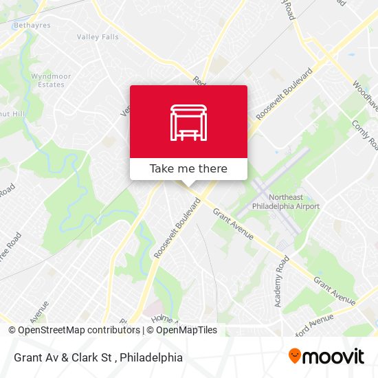 Mapa de Grant Av & Clark St