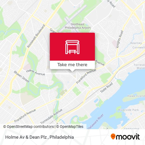 Holme Av & Dean Plz map