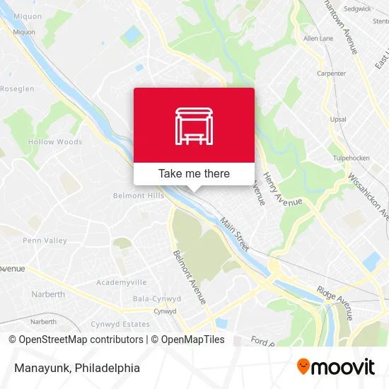 Manayunk map