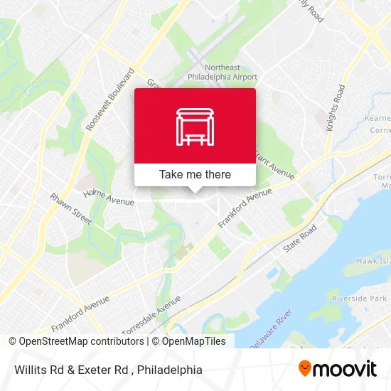 Willits Rd & Exeter Rd map