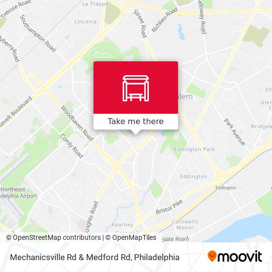Mechanicsville Rd & Medford Rd map