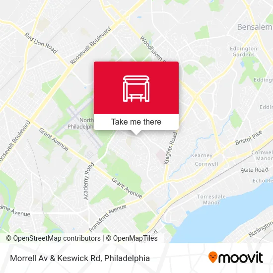 Morrell Av & Keswick Rd map