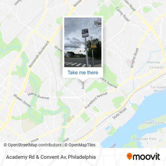 Academy Rd & Convent Av map