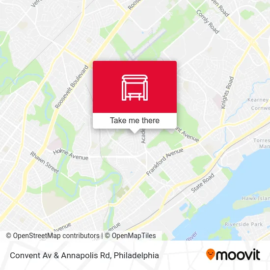 Convent Av & Annapolis Rd map