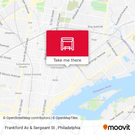 Frankford Av & Sergeant St map