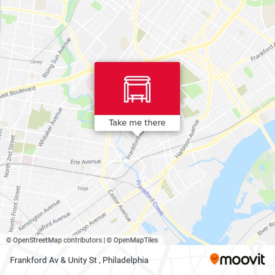 Mapa de Frankford Av & Unity St