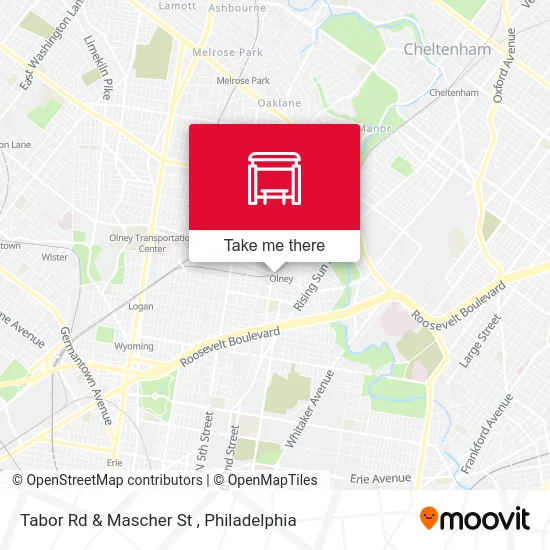 Tabor Rd & Mascher St map