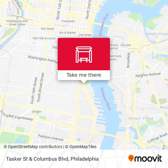 Mapa de Tasker St & Columbus Blvd