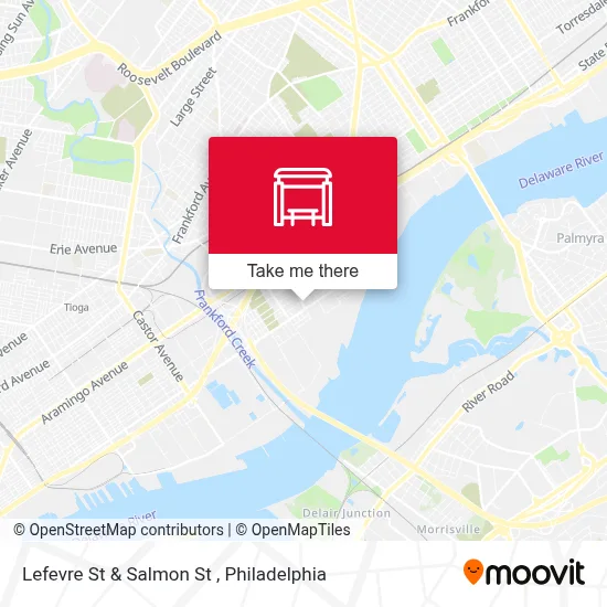 Lefevre St & Salmon St map