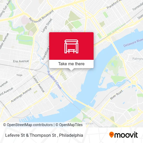 Lefevre St & Thompson St map