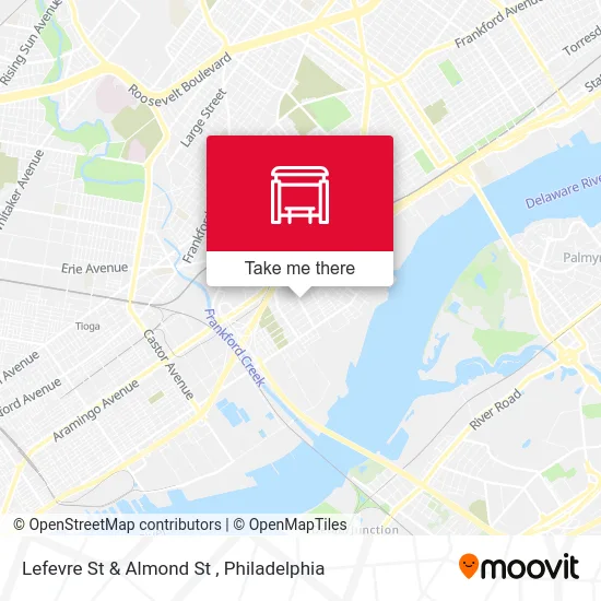 Lefevre St & Almond St map