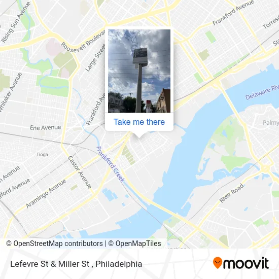 Lefevre St & Miller St map