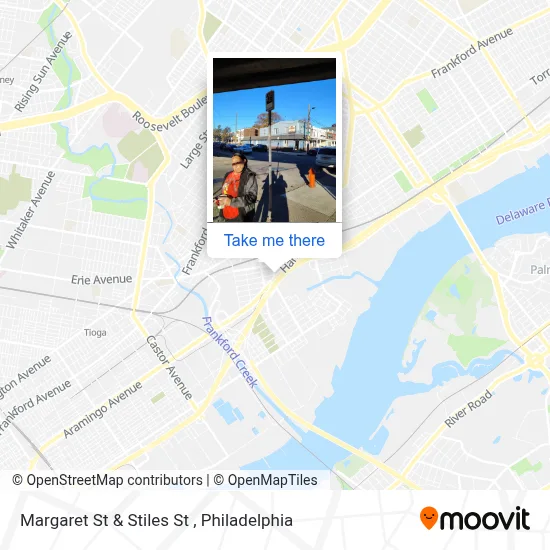 Margaret St & Stiles St map