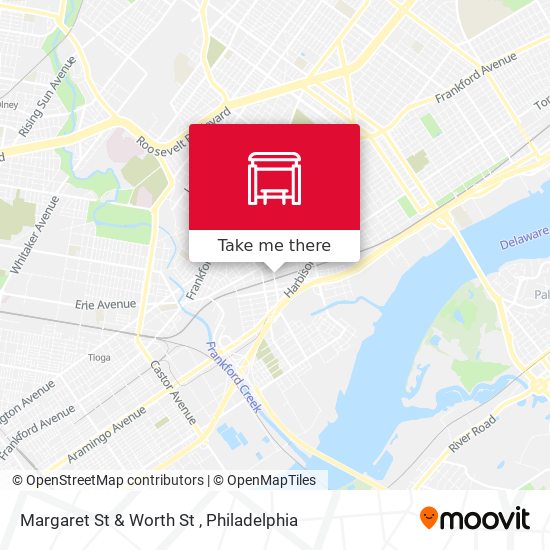 Margaret St & Worth St map