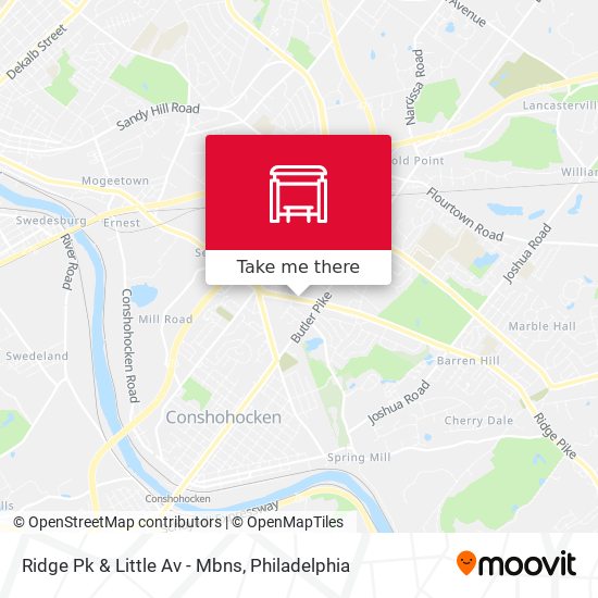 Ridge Pk & Little Av - Mbns map
