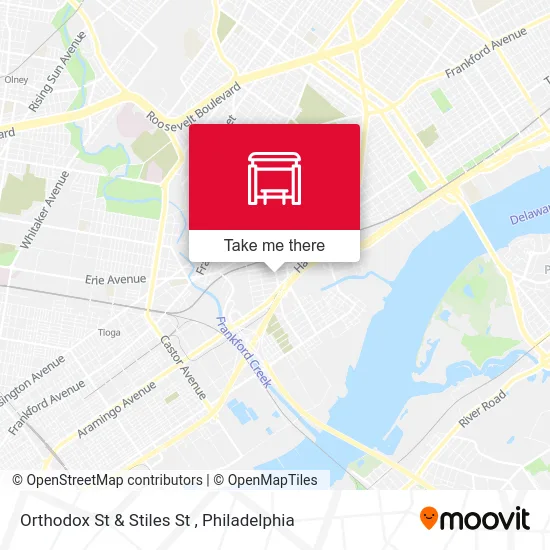 Orthodox St & Stiles St map