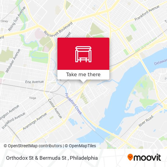 Orthodox St & Bermuda St map