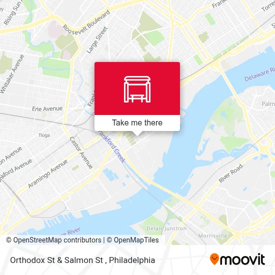 Orthodox St & Salmon St map