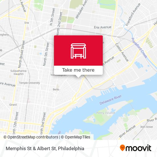 Memphis St & Albert St map