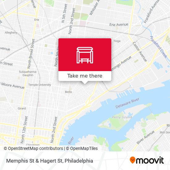 Memphis St & Hagert St map