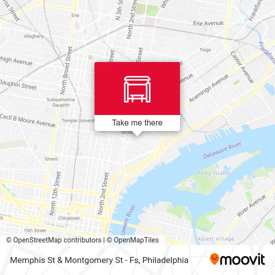 Memphis St & Montgomery St - Fs map