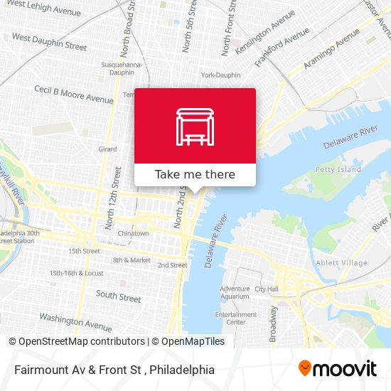 Fairmount Av & Front St map