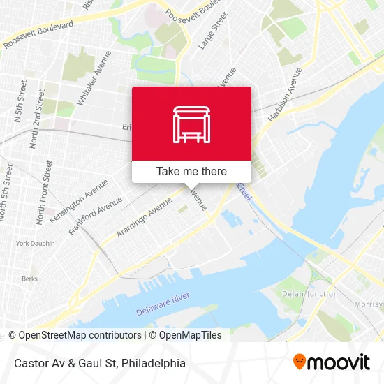 Castor Av & Gaul St map