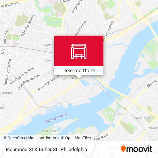 Richmond St & Butler St map