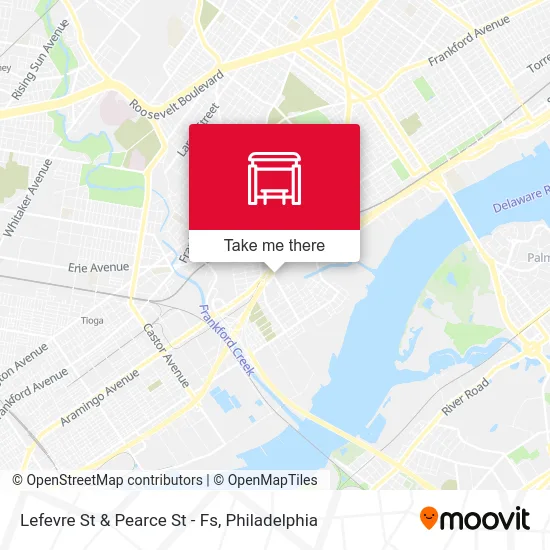 Lefevre St & Pearce St - Fs map