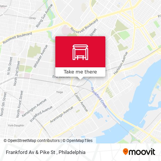 Frankford Av & Pike St map