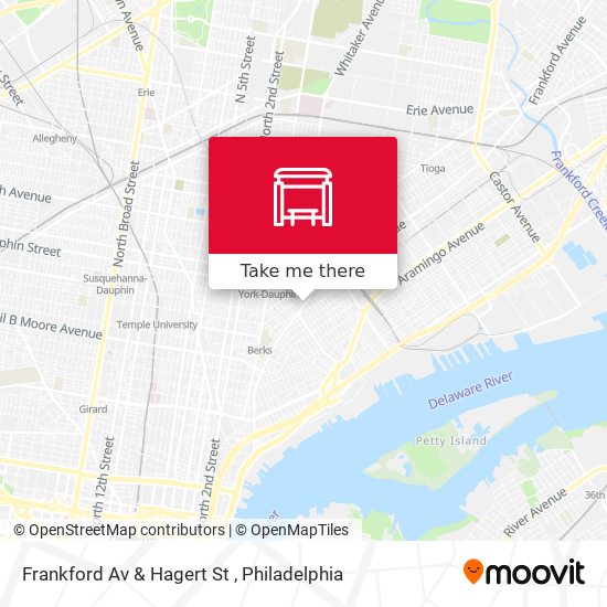 Mapa de Frankford Av & Hagert St