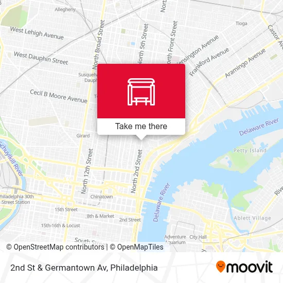 2nd St & Germantown Av map