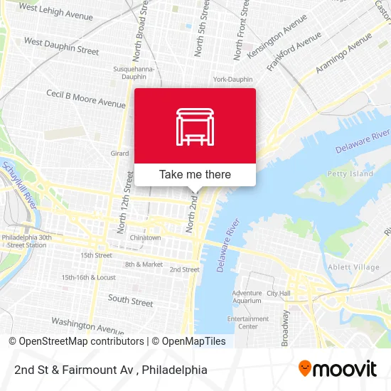 2nd St & Fairmount Av map