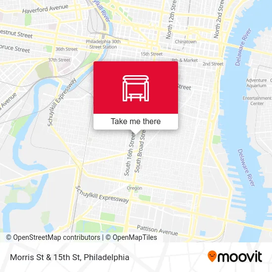 Morris St & 15th St map