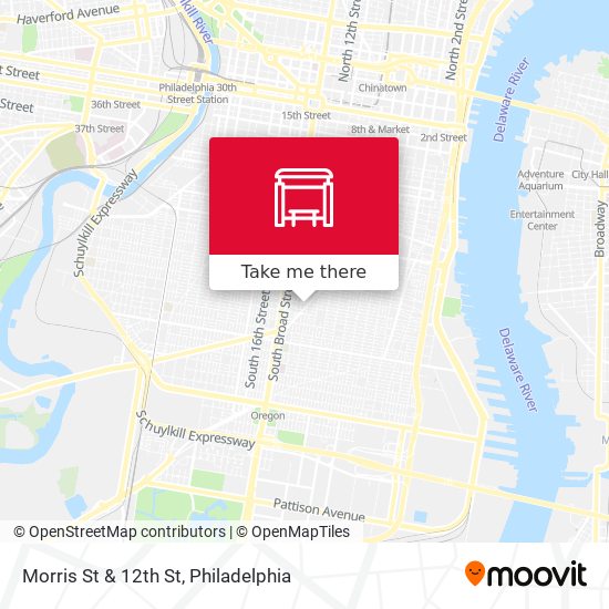 Morris St & 12th St map
