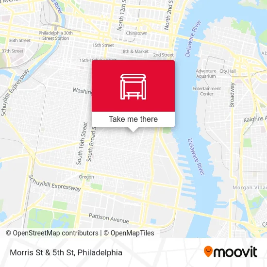 Morris St & 5th St map