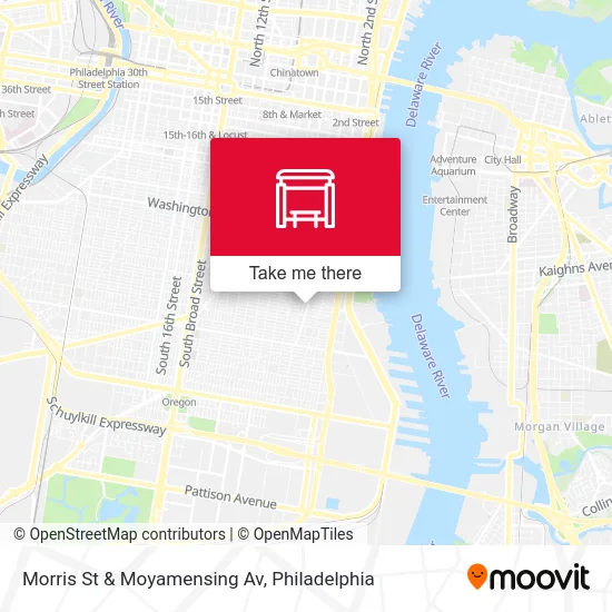 Morris St & Moyamensing Av map