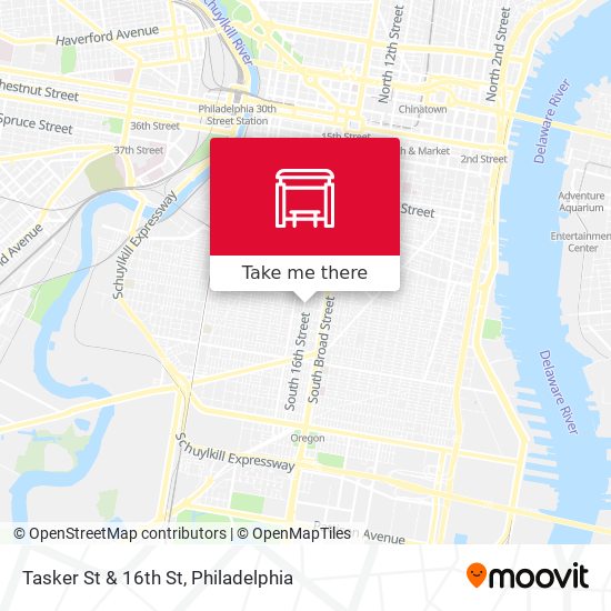 Tasker St & 16th St map