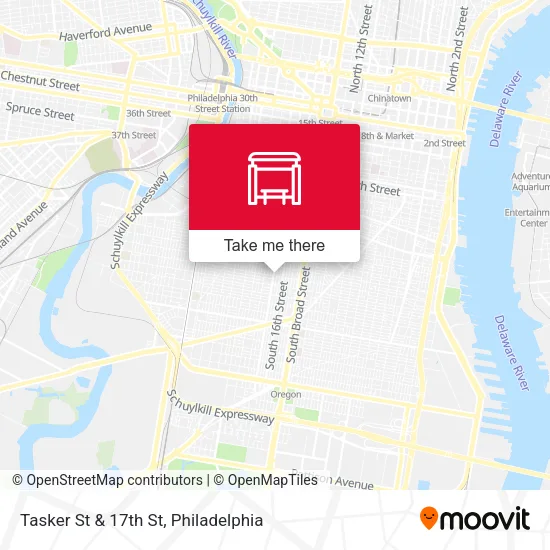 Tasker St & 17th St map