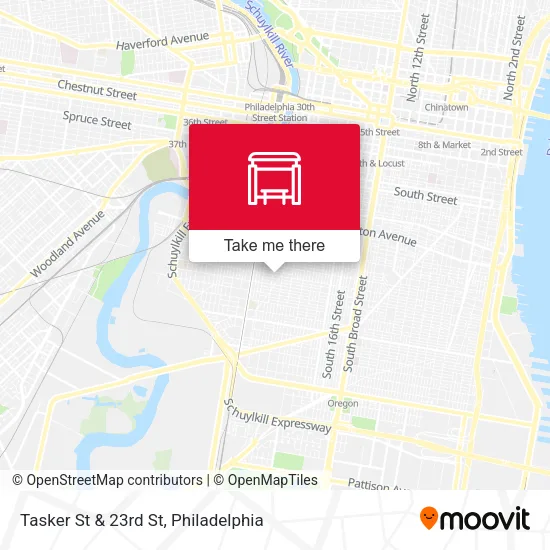 Tasker St & 23rd St map