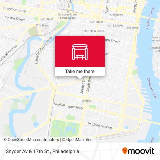 Snyder Av & 17th St map