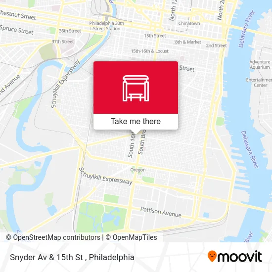 Snyder Av & 15th St map
